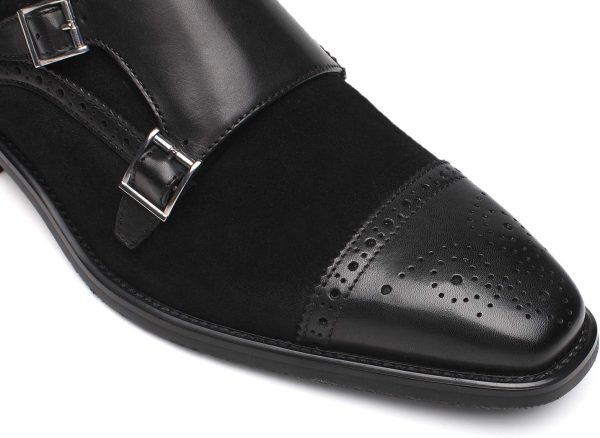 Mens Leather Double Monk Strap Loafer - Image 6