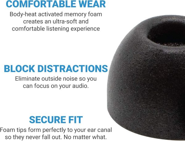 Comply TW-400-C TrueGrip Pro Earbud Tips for JLAB, Bowers & Wilkins PI7, - Image 2