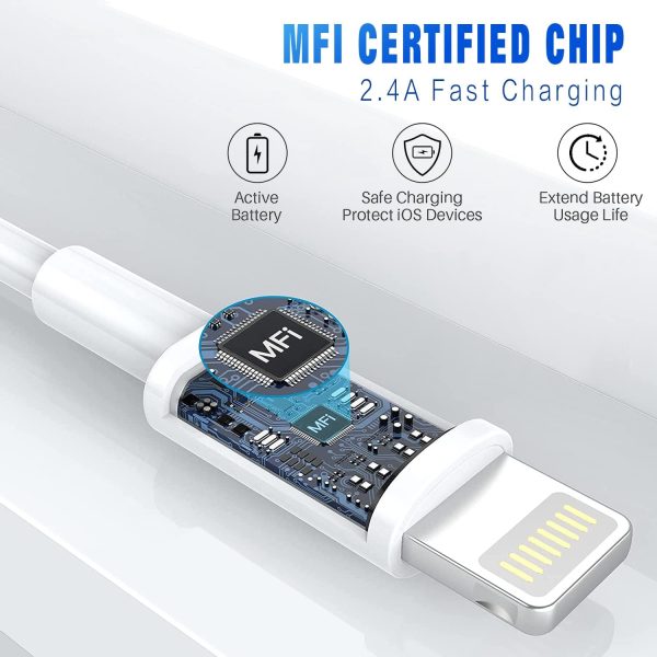 iPhone Fast Charging Cable [Apple MFi Certified] 3-Pack 3FT Lightning to - Image 3