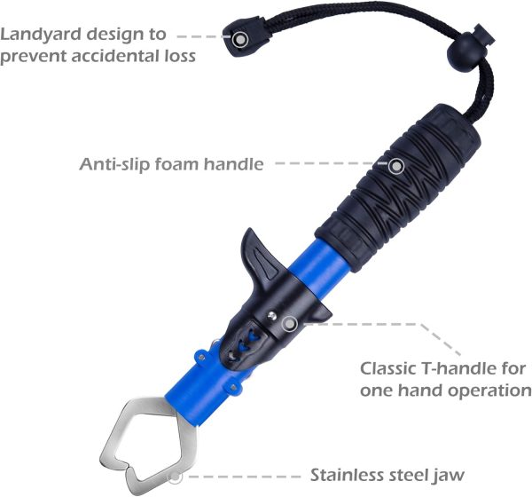Fishing Landing Net, Fishing Pliers, Hook Remover, Fish Gripper Kit,Kayak - Image 3