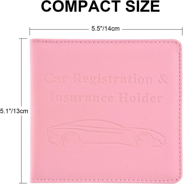 Cacturism Car Registration and Insurance Holder, Vehicle Glove Box Car - Image 5