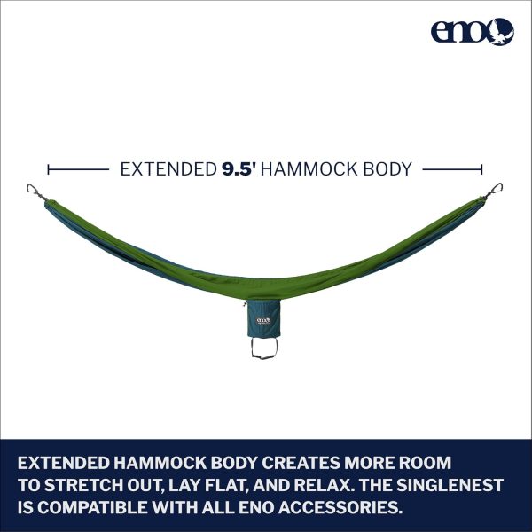 ENO SingleNest Hammock - Lightweight & Portable Single Hammock - 1 Person - Image 2