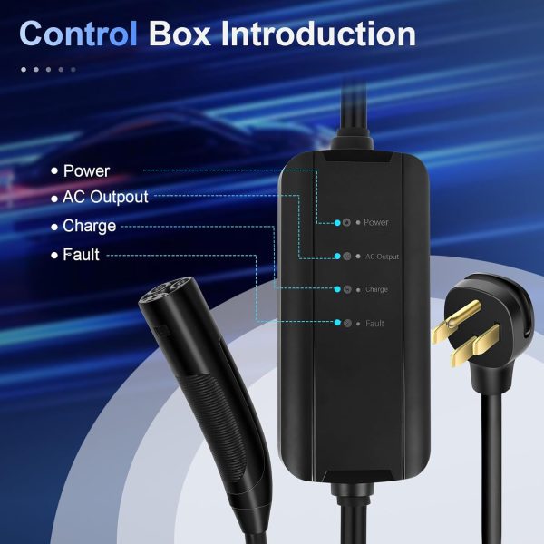 Podofo Tesla Level 2 EV Charger 32Amp 220V 240V Mobile Connector EV Charger - Image 4