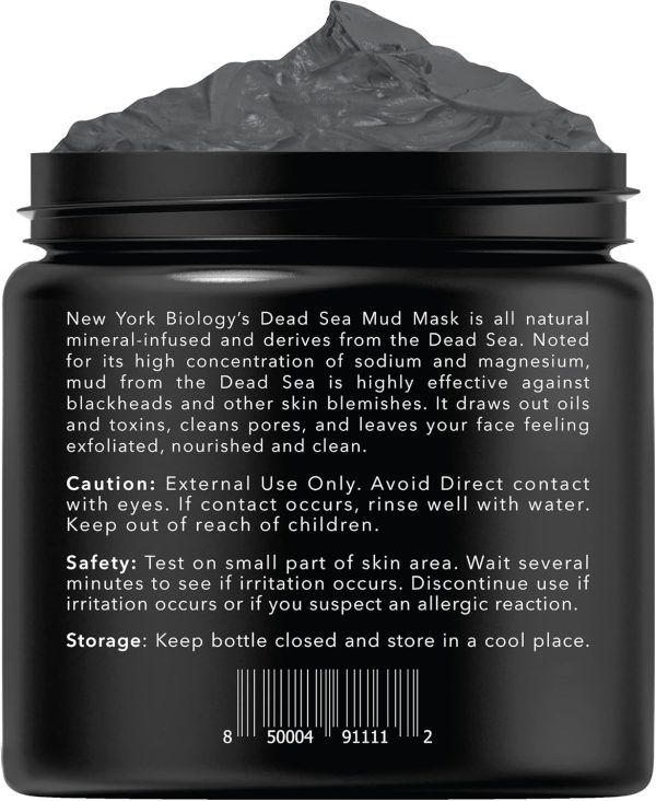 New York Biology Dead Sea Mud Mask for Face and Body - Spa Quality Pore - Image 3