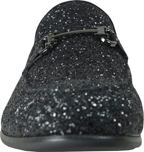 bravo! Men Dress Shoe Prom Slip-on Loafer Lace-up Oxford Cap Toe Metallic - Image 7