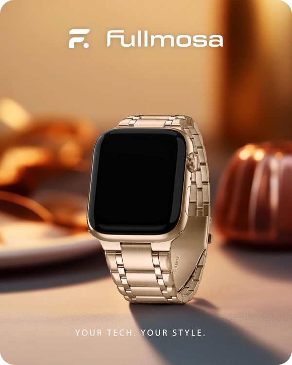 Fullmosa Compatible Metal Apple Watch Bands 41mm 40mm 38mm 49mm 46mm 45mm 4 - Image 6