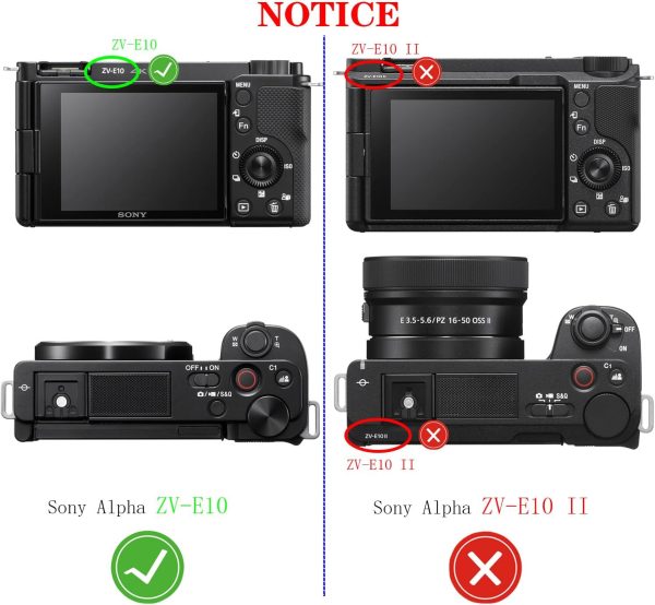 Alpha ZV-E10 Screen Protector for Sony ZVE10 (Not Fit ZVE10 II )Camera(for - Image 2
