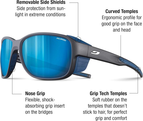 Julbo Montebianco 2 Glacier Sunglasses Men & Women/Photochromic lenses for - Image 2