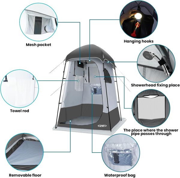Shower Tent, Outdoor Camping Privacy Shelter-Dressing Changing - Image 2