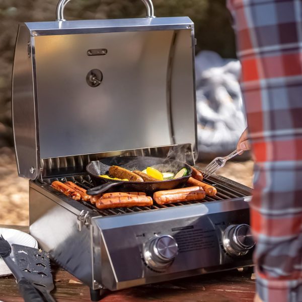 Monument Grills Tabletop Propane Gas Grill for Outdoor Portable Camping - Image 6