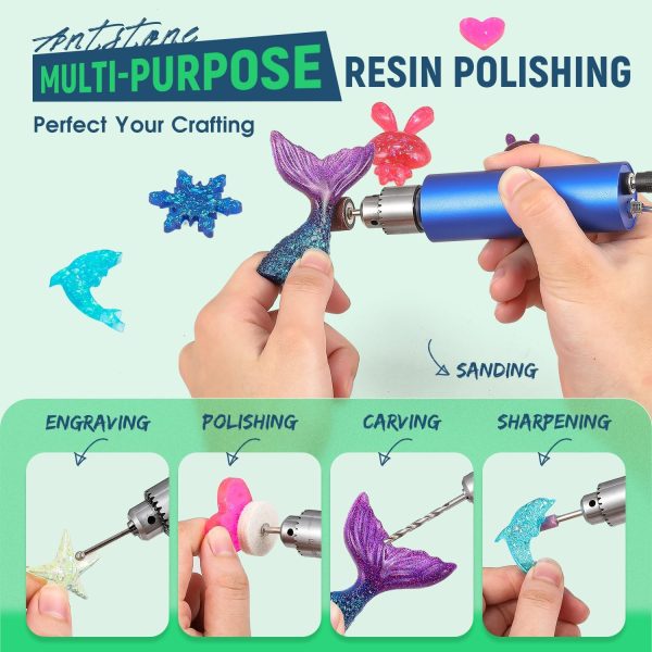 Electric Resin Polishing Kit Resin Drill with 287 Accessories Variable - Image 6