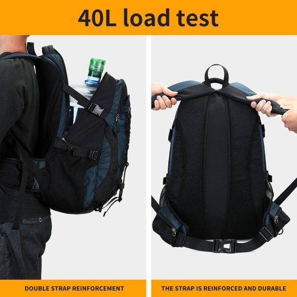 40L Hiking Backpack Waterproof Lightweight Daypack Travel Sports Camping - Image 6