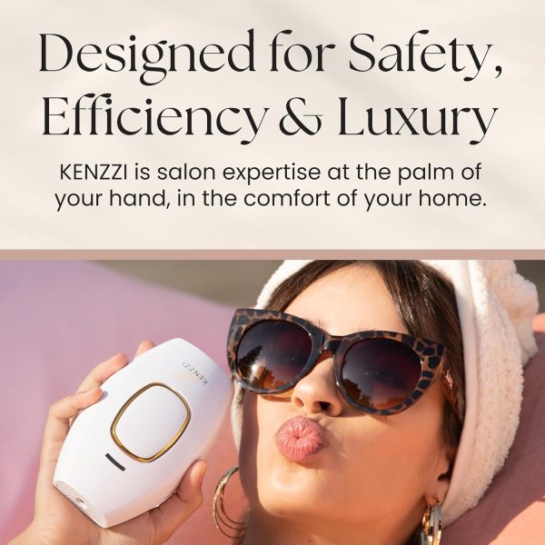 Kenzzi IPL Hair Removal Handset for Women & Men: Pain-Free & Long-lasting - Image 2
