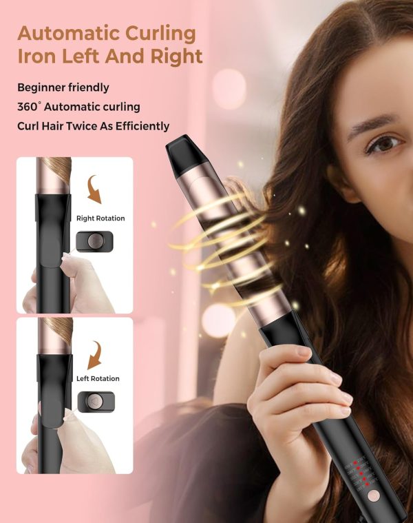 Rotating Curling Iron, Ukliss Hair Curler Automatic Rotating, 30s Rapid - Image 3