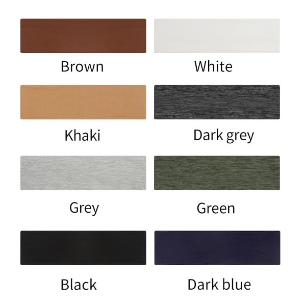 8 Pack Sport Headbands for Women, Elastic Soft Fabric Non-Slip Hair Bands - Image 5