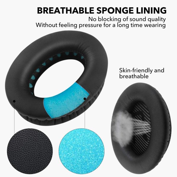 Replacement Ear Pads for Bose Quiet Comfort 35 Ear Cushion Kit Compatible - Image 2