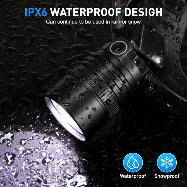 Rechargeable Led Headlamp, 990000 Lumen Super Bright Head Lamp with 3 Modes - Image 7