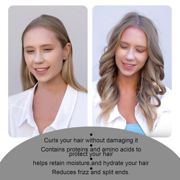 CORATED Heatless Curling Rod Headband, No Heat Silk Ribbon Rollers for - Image 2