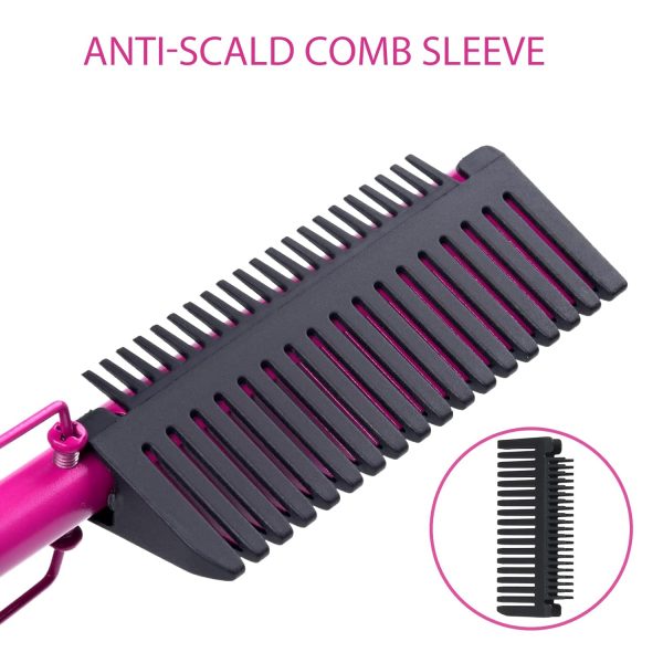 Hair Straightener, Electric Hot Comb Hair Straightener Brush with Ceramic - Image 6
