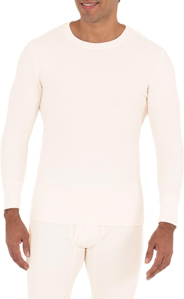 Fruit of the Loom Men's Recycled Waffle Thermal Underwear Set (Top and - Image 4