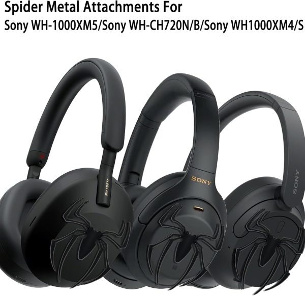 MORWLAT Spider Metal Attachments for Sony WH-1000XM5/Sony WH-CH720N/B/Sony - Image 4