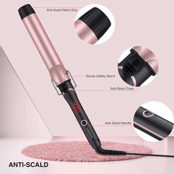 Unlock Your Hair's Potential with MegaWise Pro Curling Iron: 1 1/4 inch - Image 4