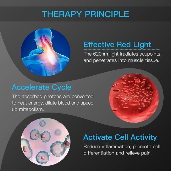 Handheld Red Light Therapy Device, Portable Pain Relief Device for Body - Image 3