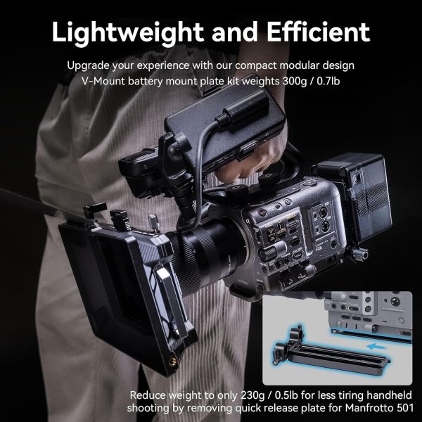 SmallRig V-Mount Battery Plate for Sony FX6, for Canon C70, V Mount Battery - Image 3