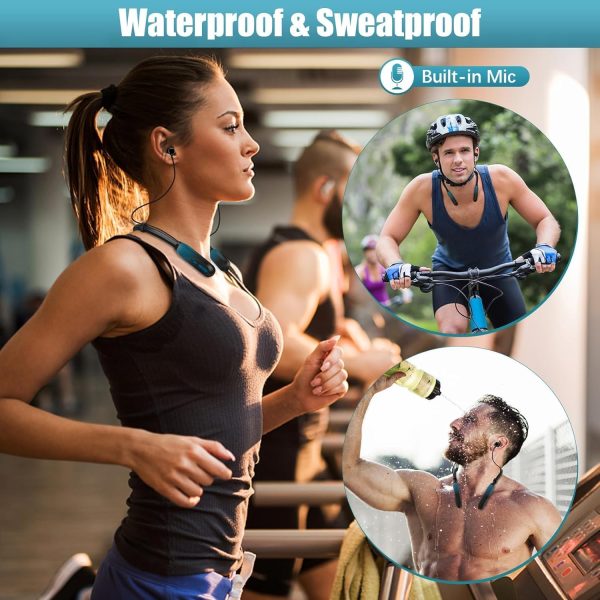 Neckband Bluetooth Headphones, 200H Extra Long Playtime Wireless Stereo - Image 8