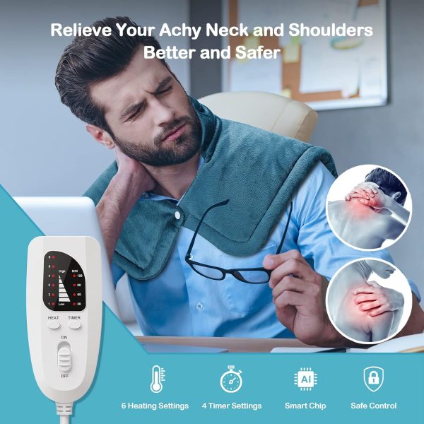 Heating Pad for Neck and Shoulders, NIUONSIX Christmas Gifts for Women Mom - Image 5