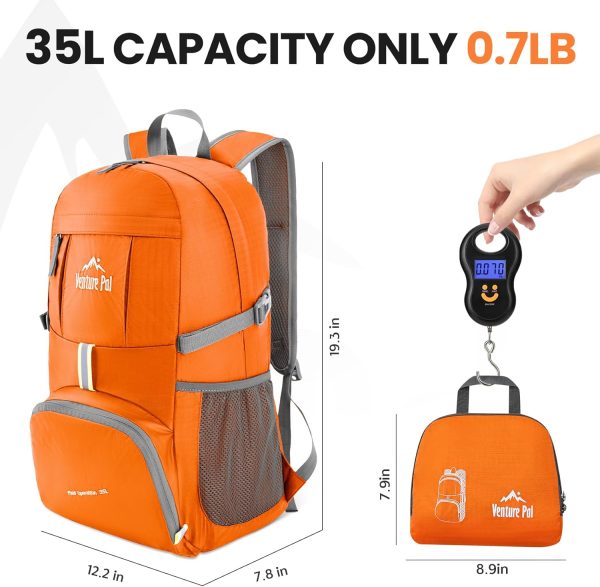 Venture Pal 35L Ultralight Lightweight Packable Foldable Travel Camping - Image 5