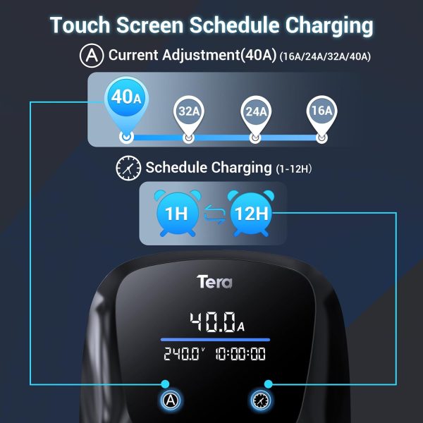 Tera Electric Vehicle Charger J1772: ETL Certified Level 2 40 Amp 240 Volt - Image 2
