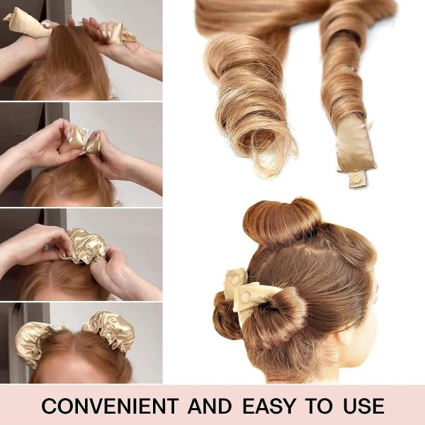 8PCS Heatless Hair Curler, Satin Heatless Hair Curler 4 Sets, Hair Rollers - Image 2