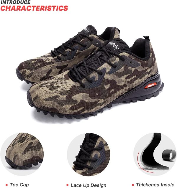 Kricely Men's Trail Running Shoes Fashion Walking Hiking Sneakers for Men - Image 6
