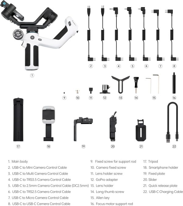 Feiyu SCORP Mini-2 All-in-1 Gimbal Stabilizer for Mirrorless/Action Cameras - Image 8