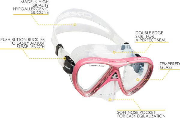 Cressi Snorkeling Silicone Set (mask & Dry Snorkel) for Kids Aged 5 to 15 - Image 6