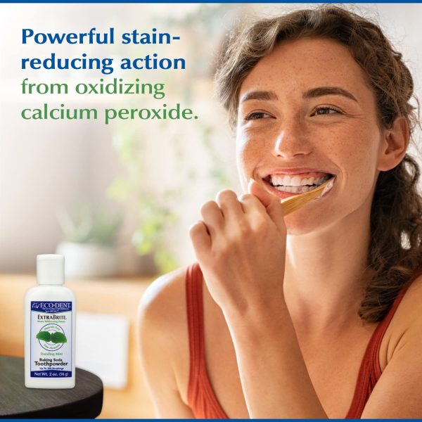 Eco-Dent ExtraBrite Baking Soda Tooth Powder, Mint – SLS & Fluoride-Free - Image 6