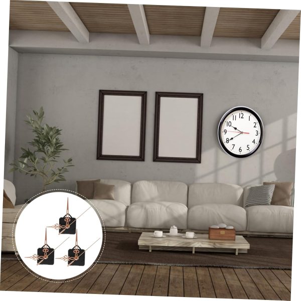 2 Sets Movement Set Outdoor Clocks Clock Mechanism Replacement Powered Rods - Image 3