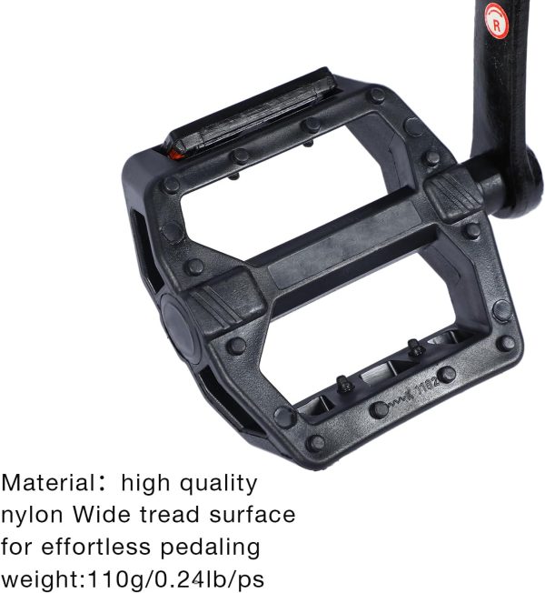 Bike Pedals 9/16" Lightweight Non-Slip Bicycle Platform Pedals Fits Most - Image 5
