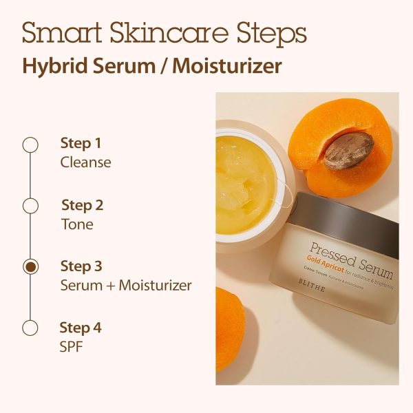 BLITHE Pressed Serum Gold Apricot Glass Skin Korean Skincare - Image 5