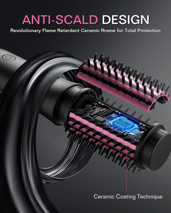 Cordless Hair Straightener Brush for Travel - Portable Straightening Brush, - Image 4