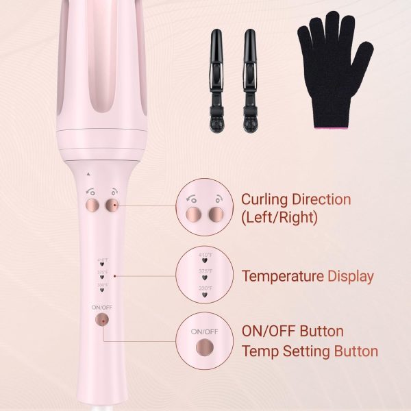 Automatic Curling Iron, Hair Waver with Anti-Tangle & Auto-Off, Hair Curler - Image 5