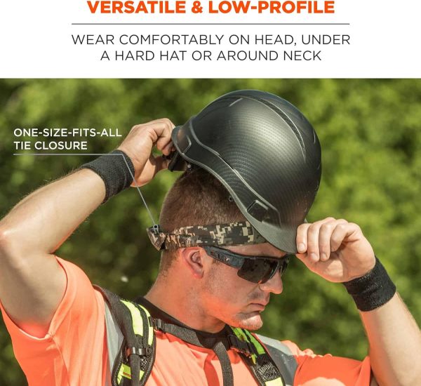 Ergodyne Chill Its 6700CT Cooling Bandana, Lined with Evaporative PVA - Image 4