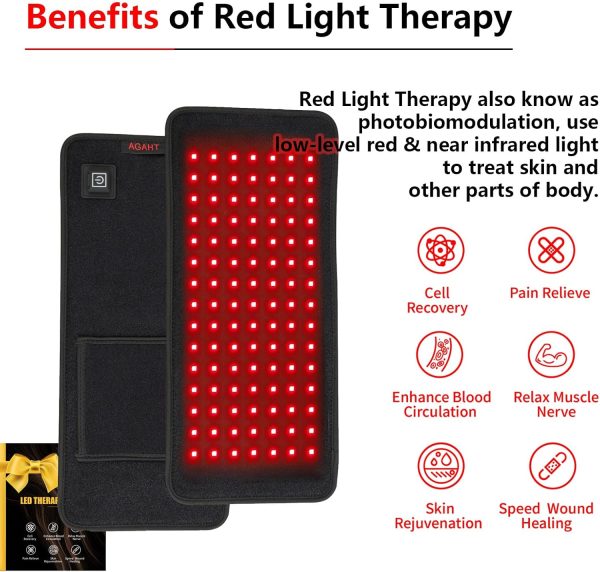 Portable Red Light Therapy Pad Bulb for Neck, Knee & Body, 7 X 15.75 Inch, - Image 2