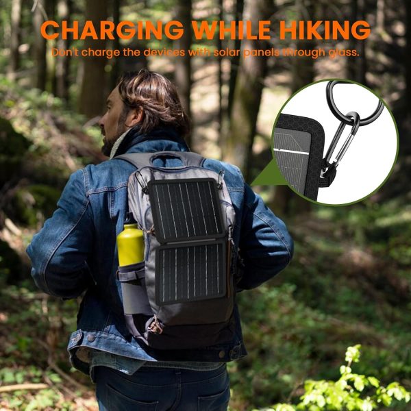 Solar Phone Charger, Solar Panel Charger, Portable Solar Charger with USB-C - Image 6