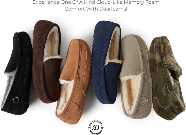 Fireside by Dearfoams Men's Melbourne Shearling Indoor/Outdoor Moccasin - Image 3