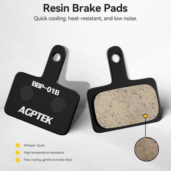 AGPTEK Bike Brake Pads, High-Performance Brake Pads, Disc Brake Pads & - Image 2