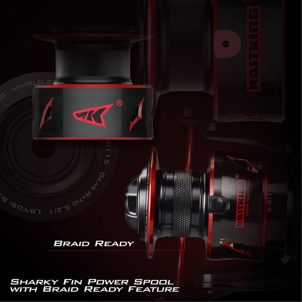 KastKing Sharky Baitfeeder III Spinning Reel 10+1 Shielded Stainless Steel - Image 5