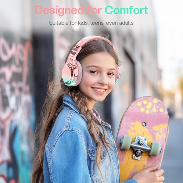 QearFun Bluetooth Headphones for Kids Boys Girls, Wireless Headphones with - Image 3