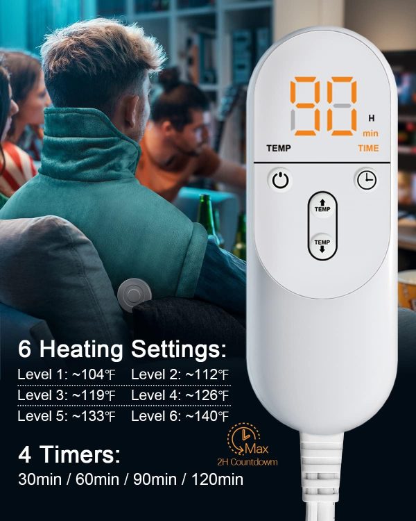 Heating Pad for Neck and Shoulder Pain Relief, Christmas Gifts for Women - Image 4